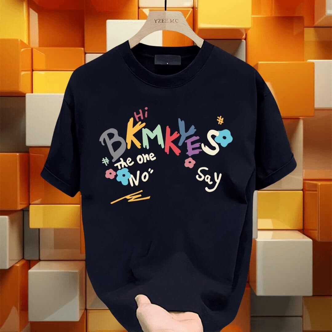 Men's clothing Summer cotton style printed heavy cotton short-sleeved T-shirt for men and women ins street loose casual tops