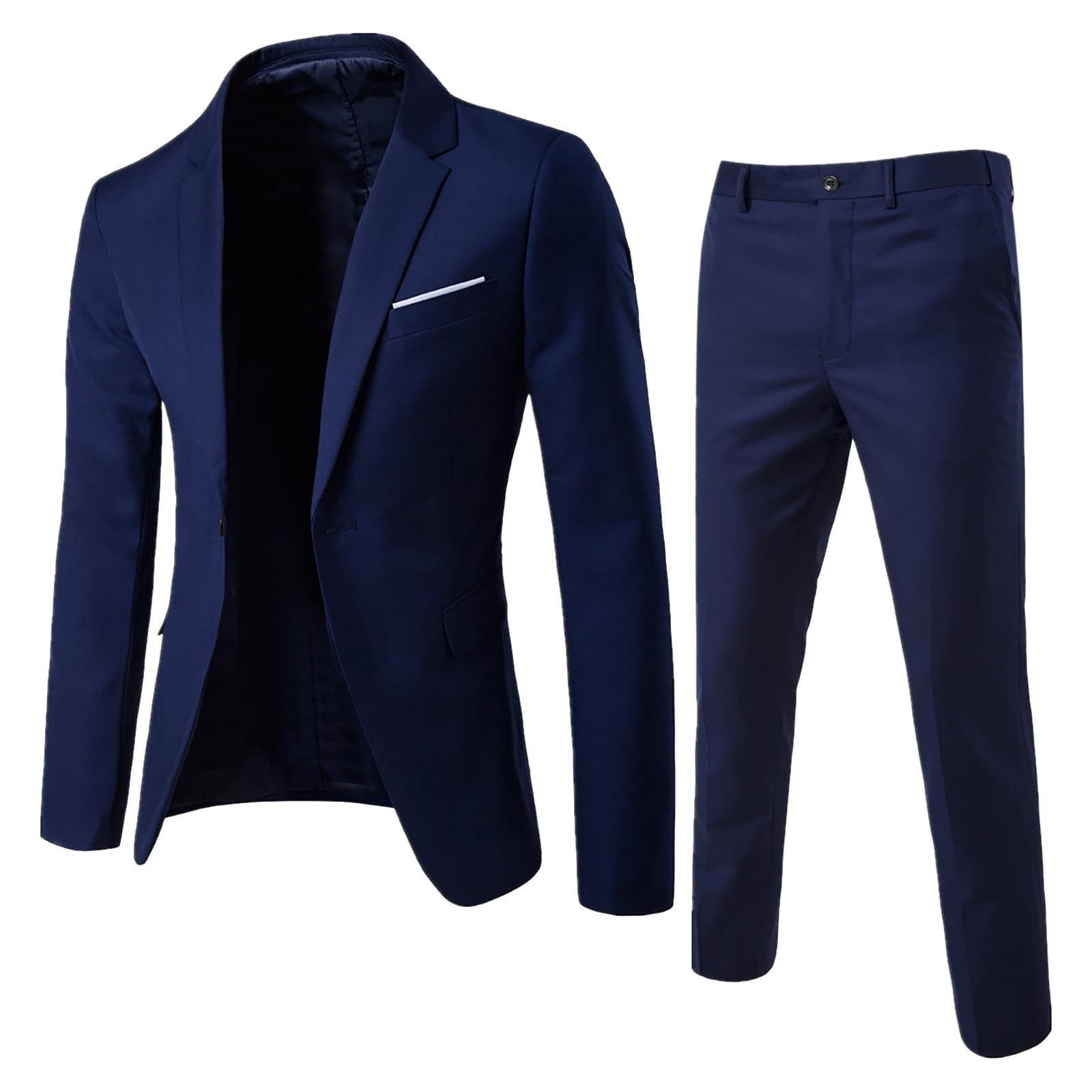 Men's Clothing Suit Suit Men's Two Piece Business Professional Formal Small Suit Slim Groomsmen Groom Wedding Dress
