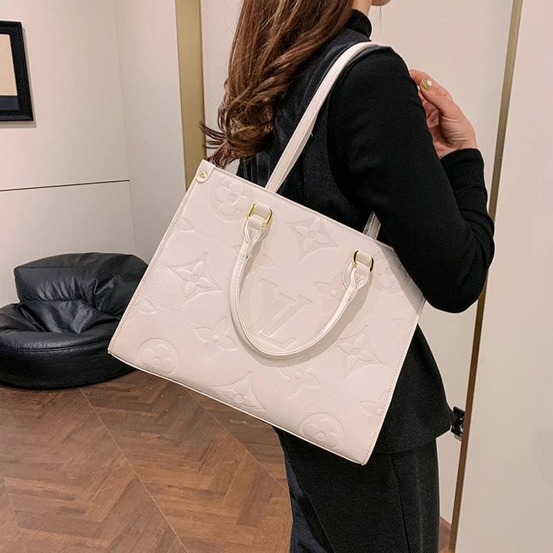 Sac à bandoulière portable L/V haut de gamme pour femme, modèle en cuir