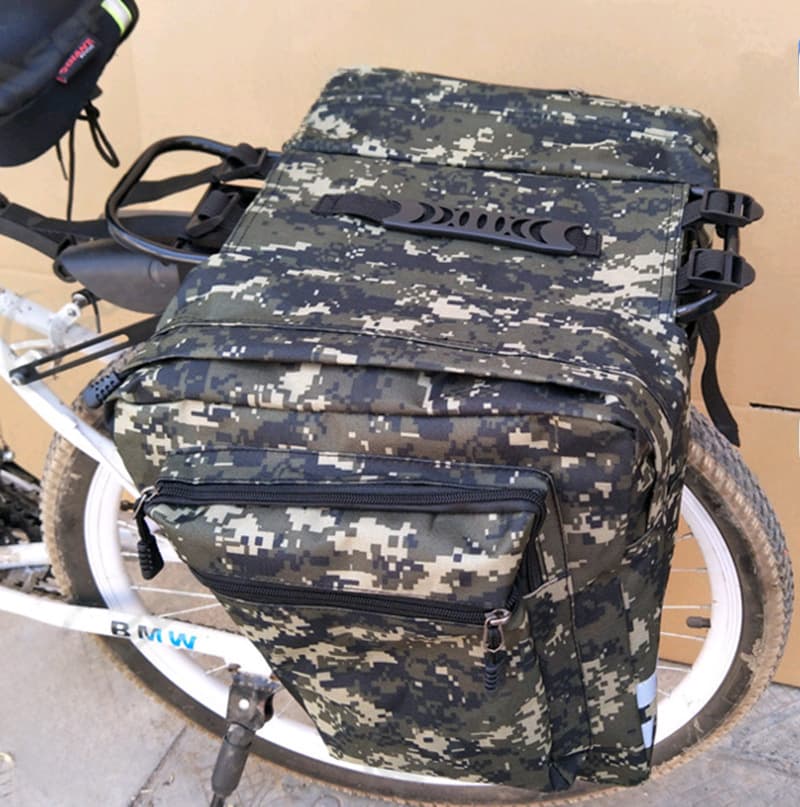 Bicycle Large Double Pack Mountain Bike Pack Rear Pack Bicycle Rack Pack Double Pack Riding Equipment