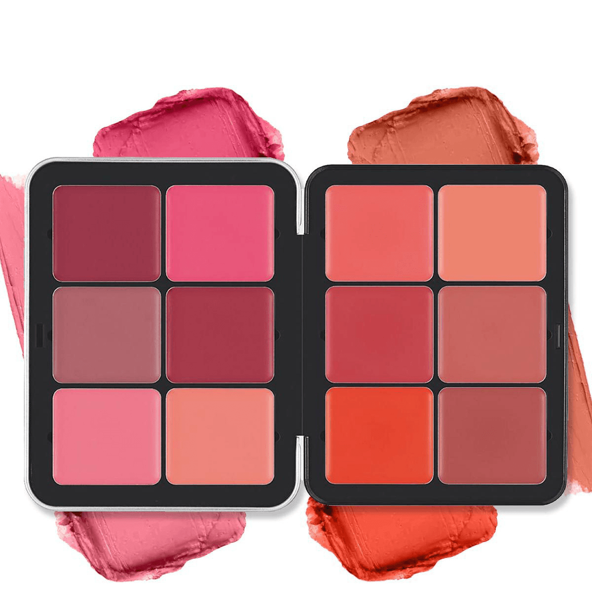 12 Color Iron Box Blush Palette Matte Long Lasting Concealer Pearlescent Brightening Multi Color Blush Cream