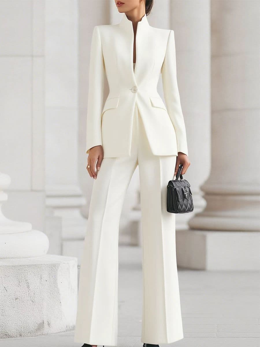 Women's Clothing Temperament Commuting Large Size Two Piece Casual Suit Women's Spring And Autumn Jacket Casual Trousers
