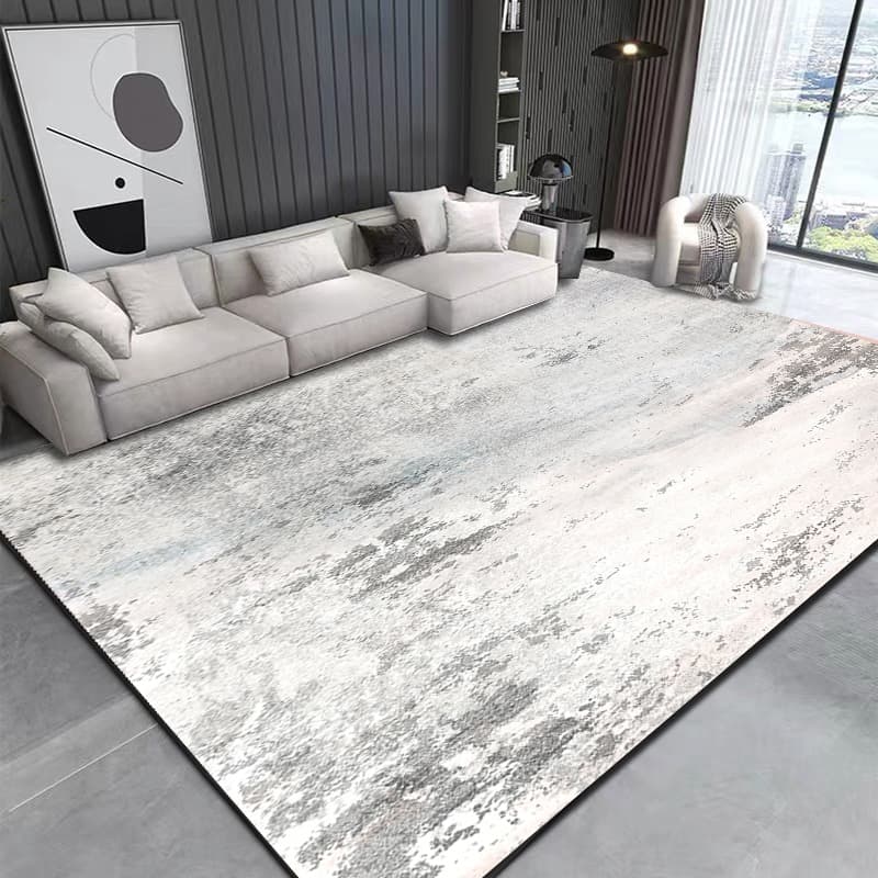 Living Room Rug Large Size Gorgeous Gold Frame Design Bedroom Rug Plush Thickened Machine Washable Thickened Underlay Interior Decorative Rug