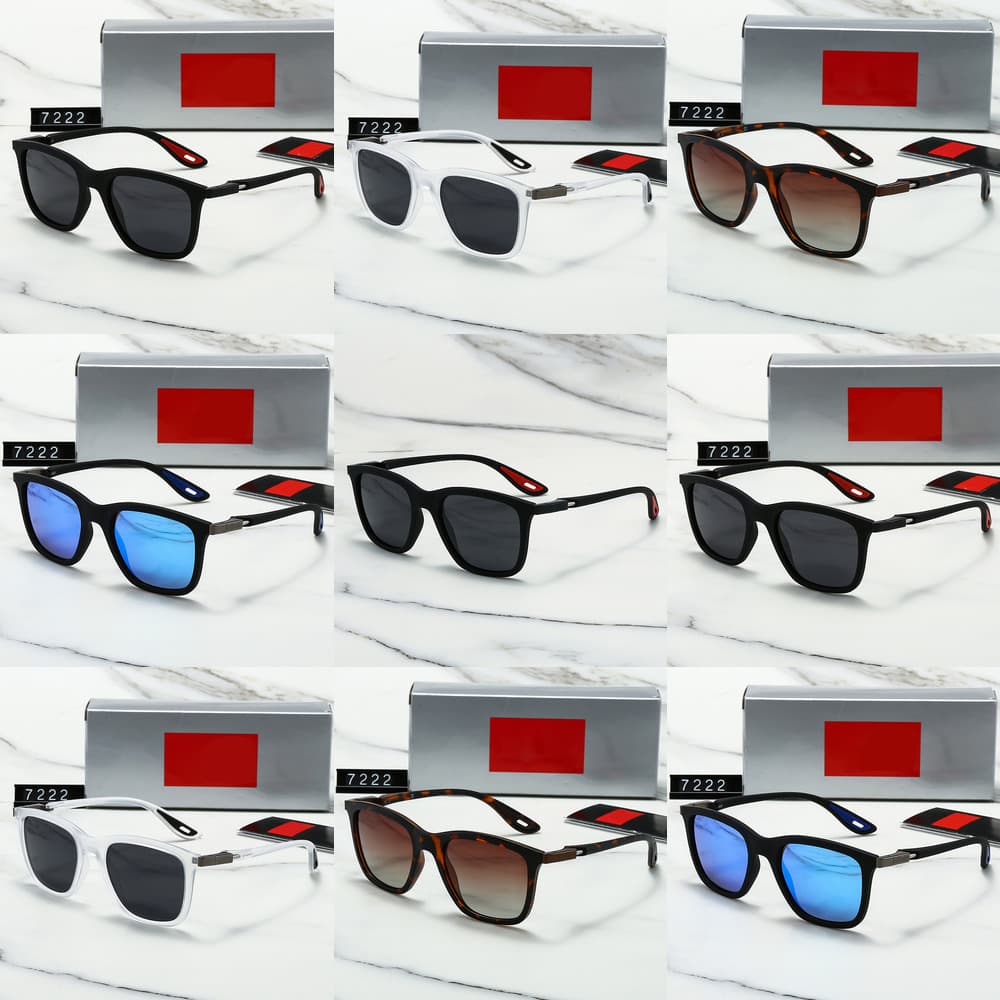 2025 New Men's and Women's Box Fashion Trend Cat Eye Driving Travel Vacation Sunglasses 7222