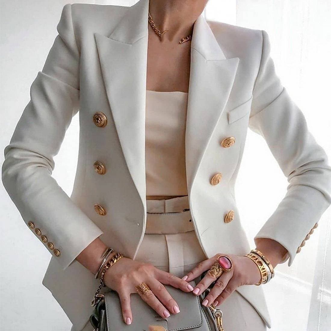 Women's Clothing new solid color fashion casual suit short jacket