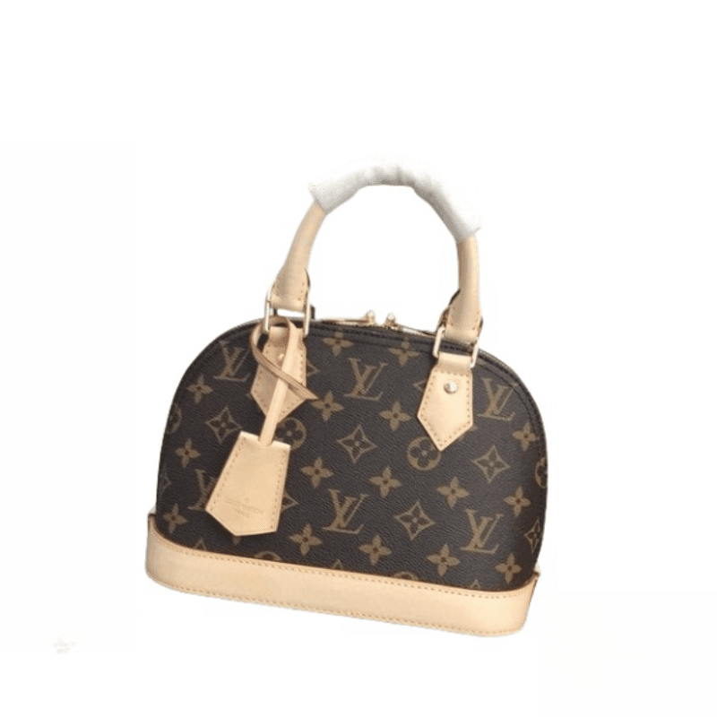 【Haute qualité】Sac à main Alma BB classique en toile enduite imprimée et cuir de vache pour femme