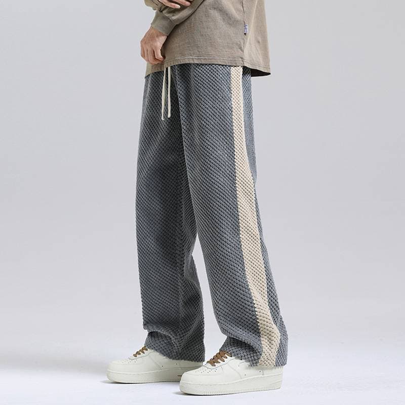 Men's Clothing Loose Straight Leg Trendy Casual Sports Trousers