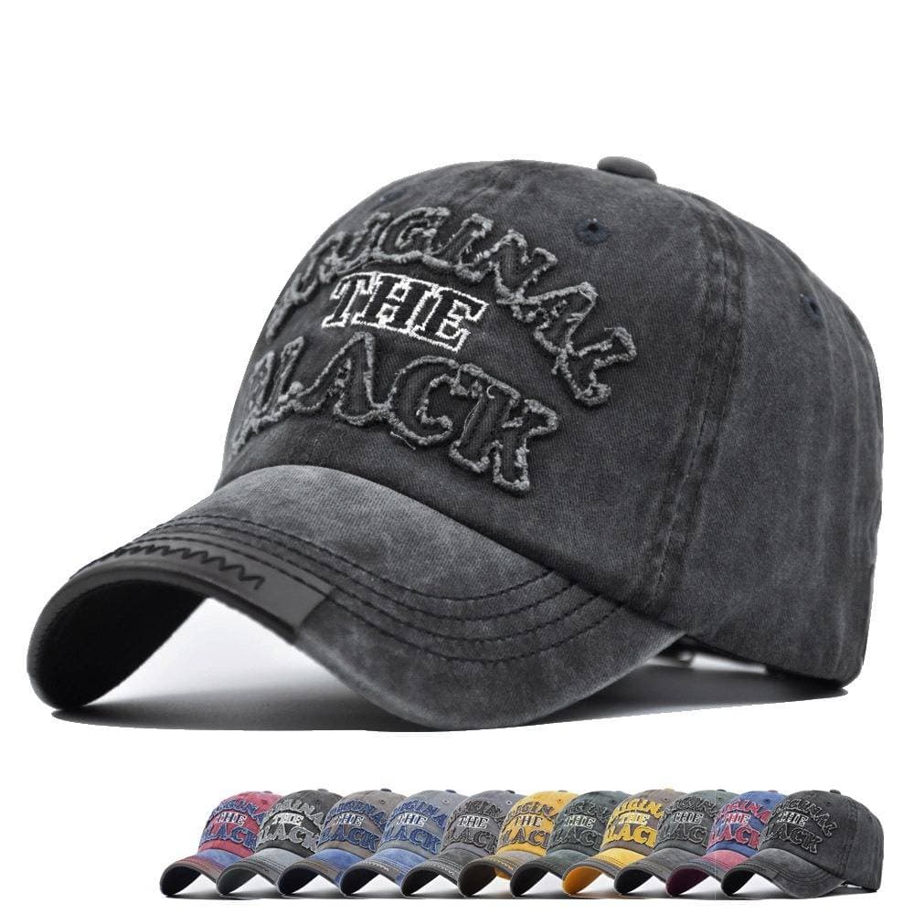 Unisex Washed Baseball Cap – 3D Embroidered Letter Snapback (Vintage & Adjustable)