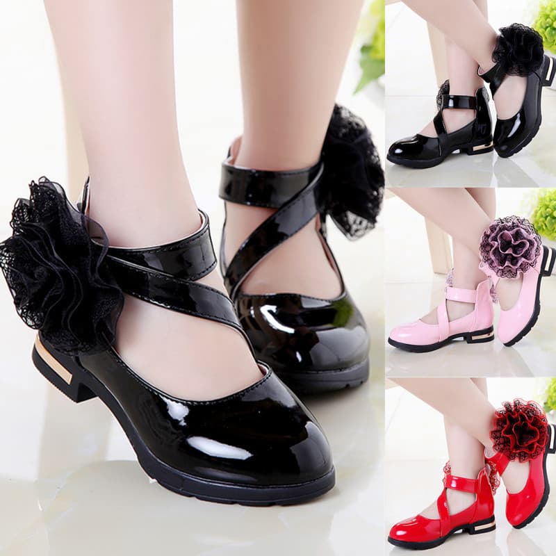 Girls' Leather 2025 Spring Autumn New Fashion Children's Princess Soft Sole For Older Kids And Elementary School