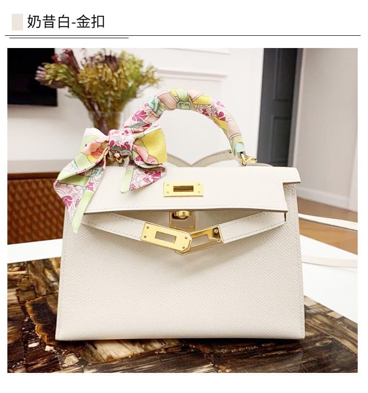 P7 Bubble Green 2023 Nouveau sac Kelly de deuxième génération Printemps et été Sac messager à bandoulière Sac à main en cuir véritable Mini