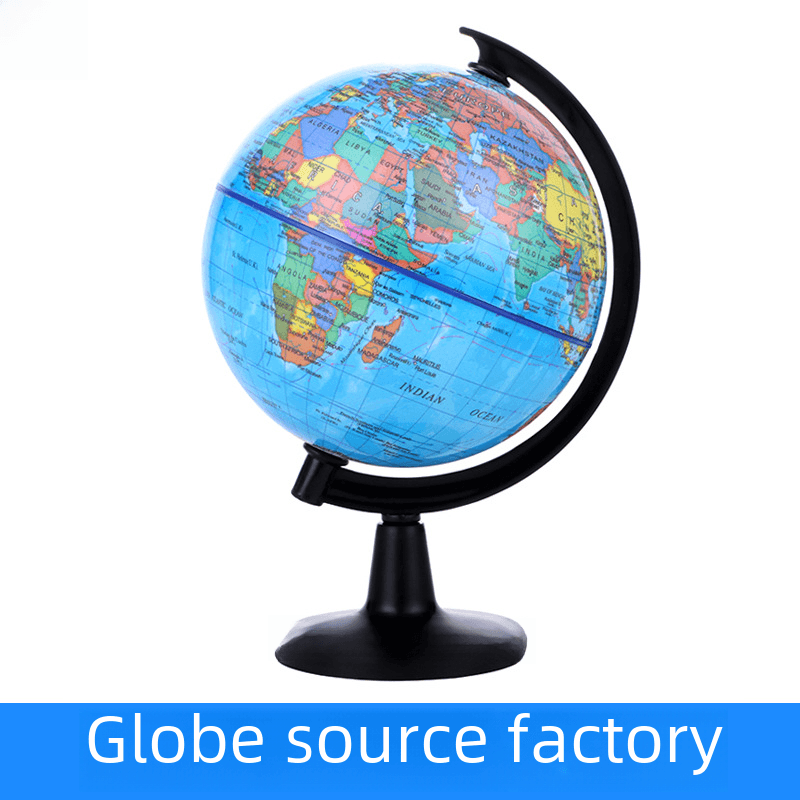 Factory direct full plastic 10.6cm HD globe student standard teaching globe English version