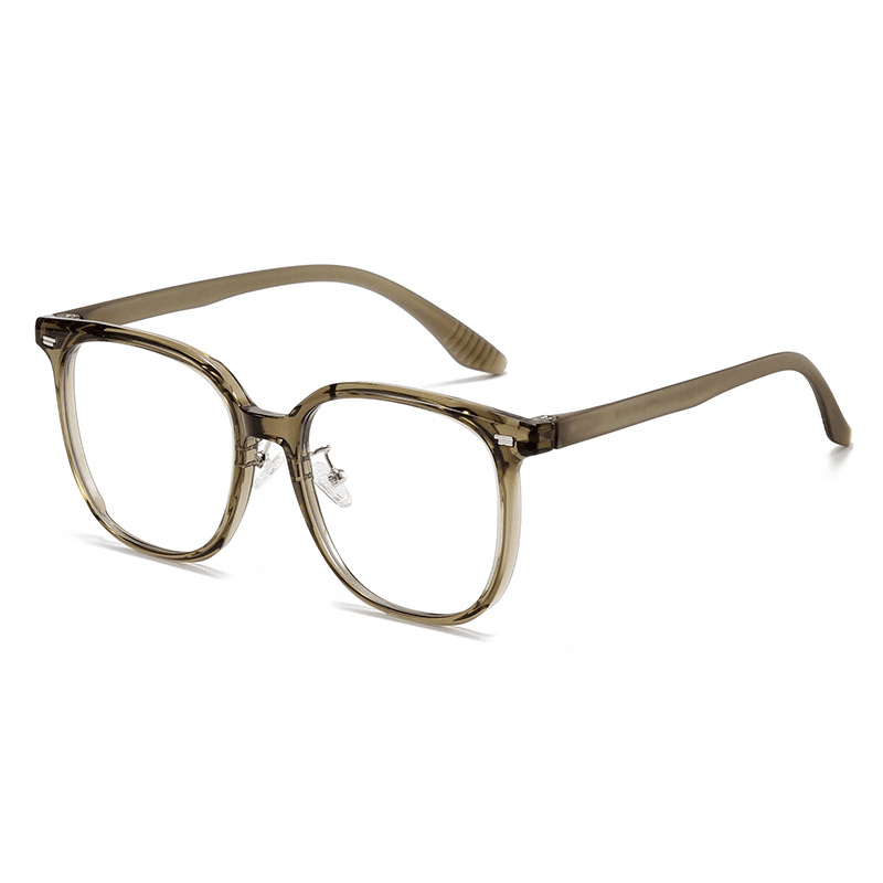 Unisex Large frame anti-blue light with myopia optical frame plain red high elastic light black frame