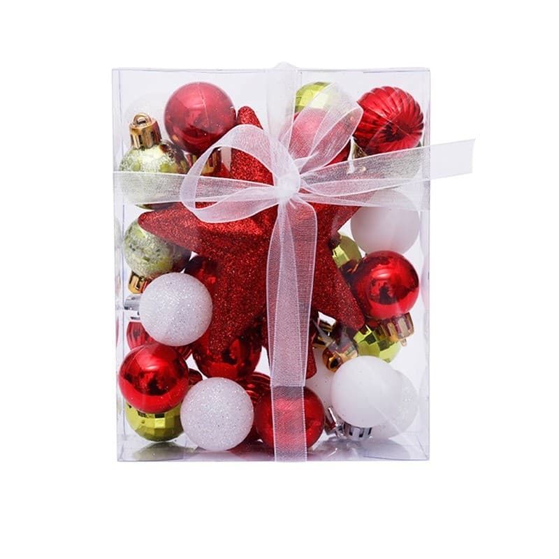 30Pcs Christmas Balls Christmas Tree Ornaments Xmas Tree Hanging Pendants Home New Year Gift Supplies Christmas Decoration 2026