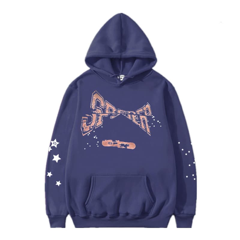 Sweat à capuche et pantalon de survêtement imprimé automne/hiver de la série Spider 555