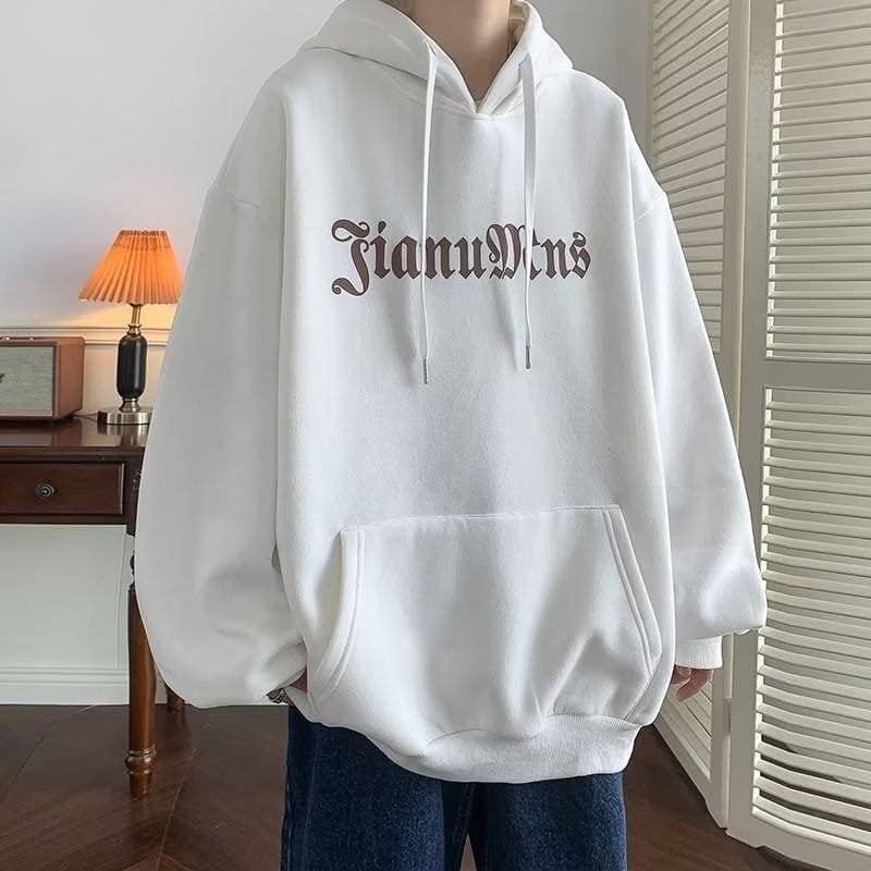 Men's Clothing Retro Sweatshirt Spring And Autumn Hiphop Loose Large Size Vintage Hooded Jacket