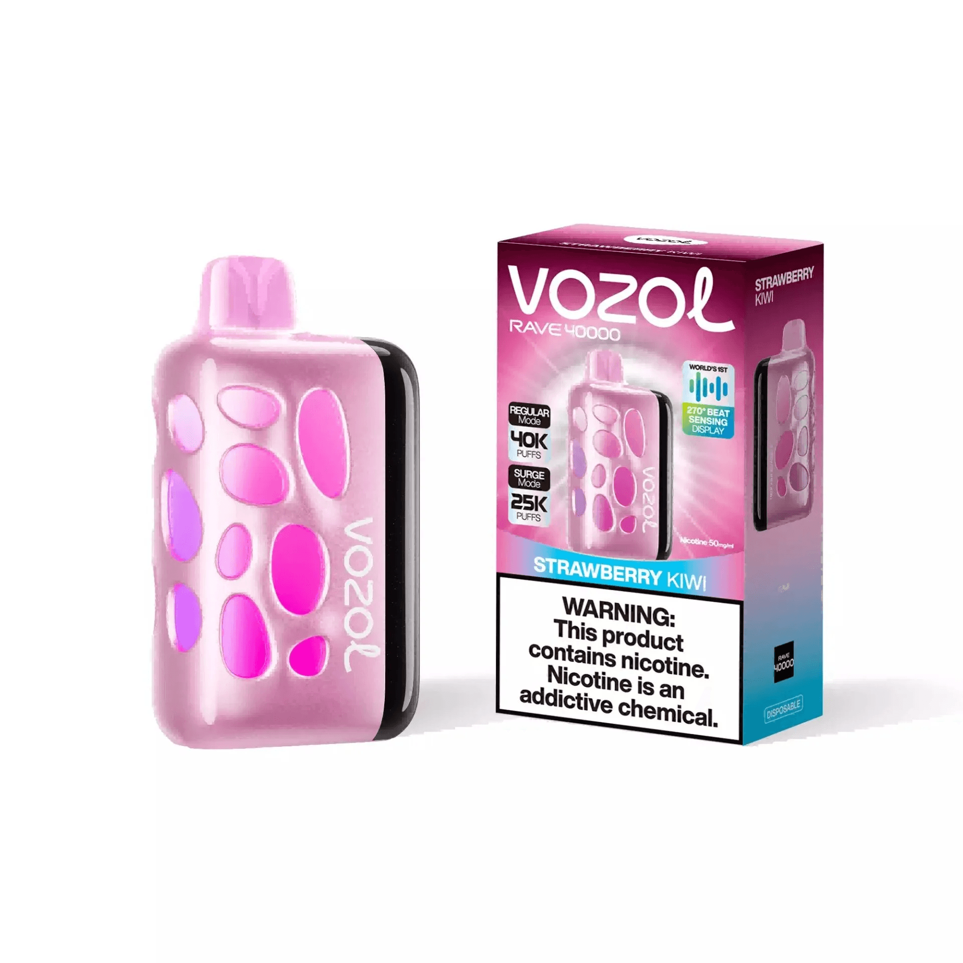 Entrepôt UE Vozol Rave 40000 Vape jetable Puff 40k Cigarette électronique Contrôle du flux d'air Vape Pakete Ice Fruit Combos 1 PCS