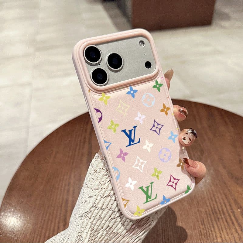 Coque de téléphone portable avec impression de lettres colorées pour iPhone 17 Pro Max, iPhone 16, 15/14 Pro/13/12/11