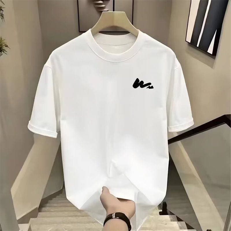 2024Men's high-quality round-neck pullover short-sleeved t-shirt