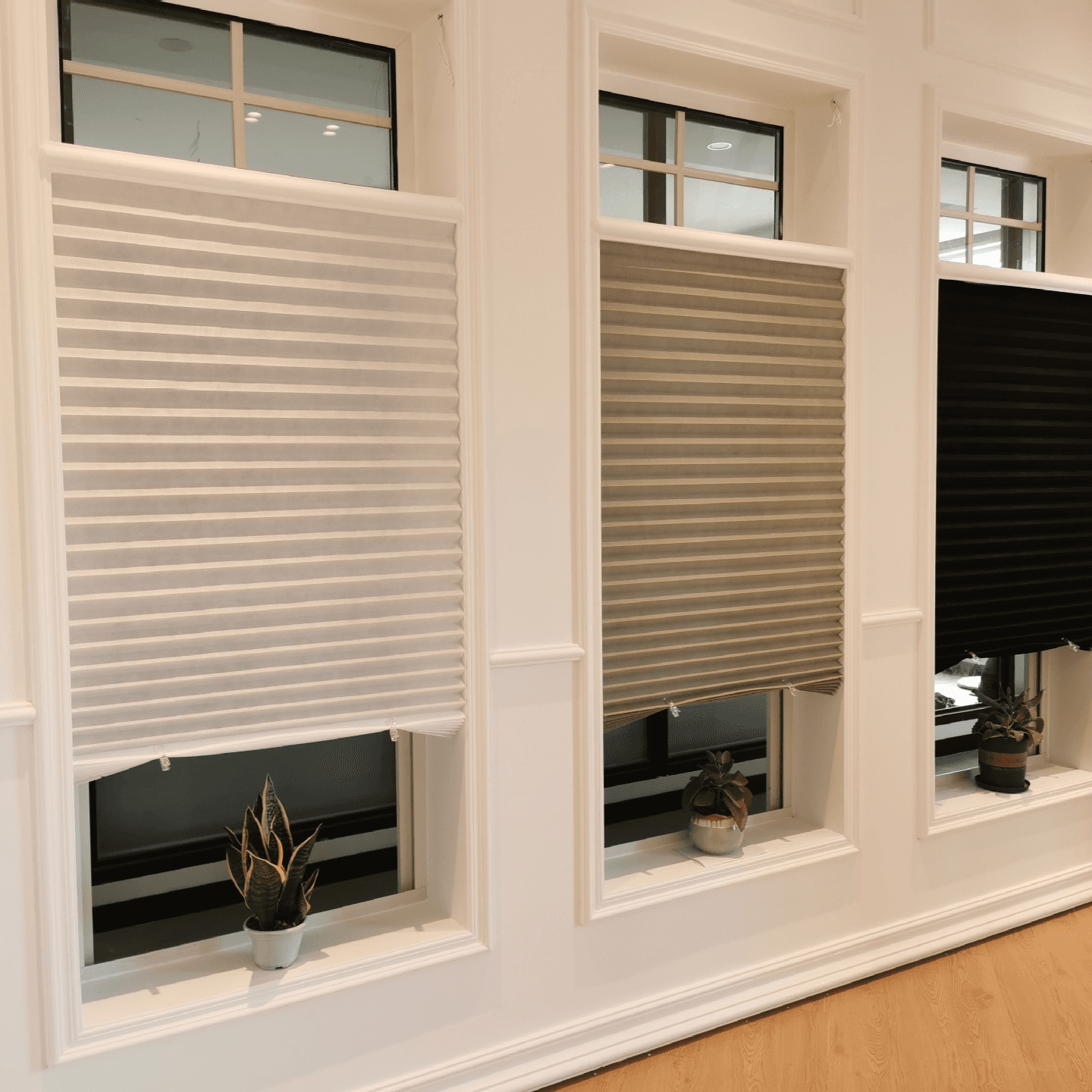 Curtain simple non woven fabric paste pleated blinds pleated blinds folding semi full blackout pleated blinds