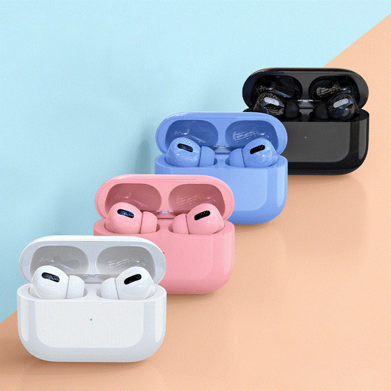 TWS Bluetooth-compatible 5.0 Wireless Solid Color Smart Touch Earphones Stereo Earbuds