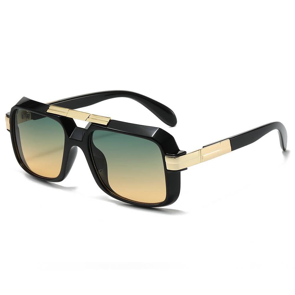 Fashion Mirror Retro Square Sunglasses For Men And Women Drivers European And American Trends With Sunglasses UV Sunglasses.