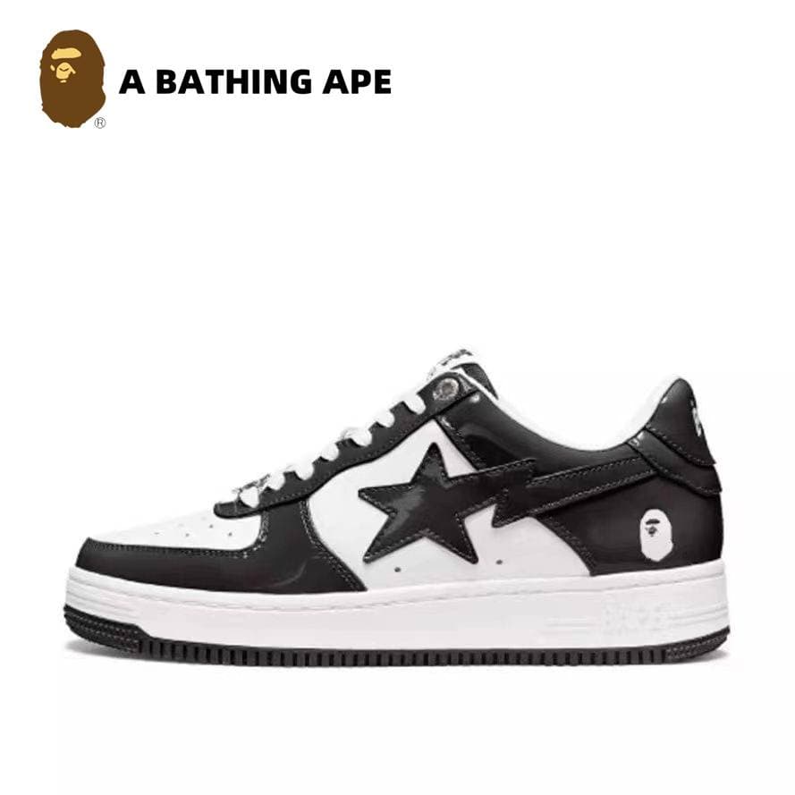 Chaussures de planche classiques en cuir laqué à double épissure, style tendance, style Air Force n°1, pour hommes et femmes