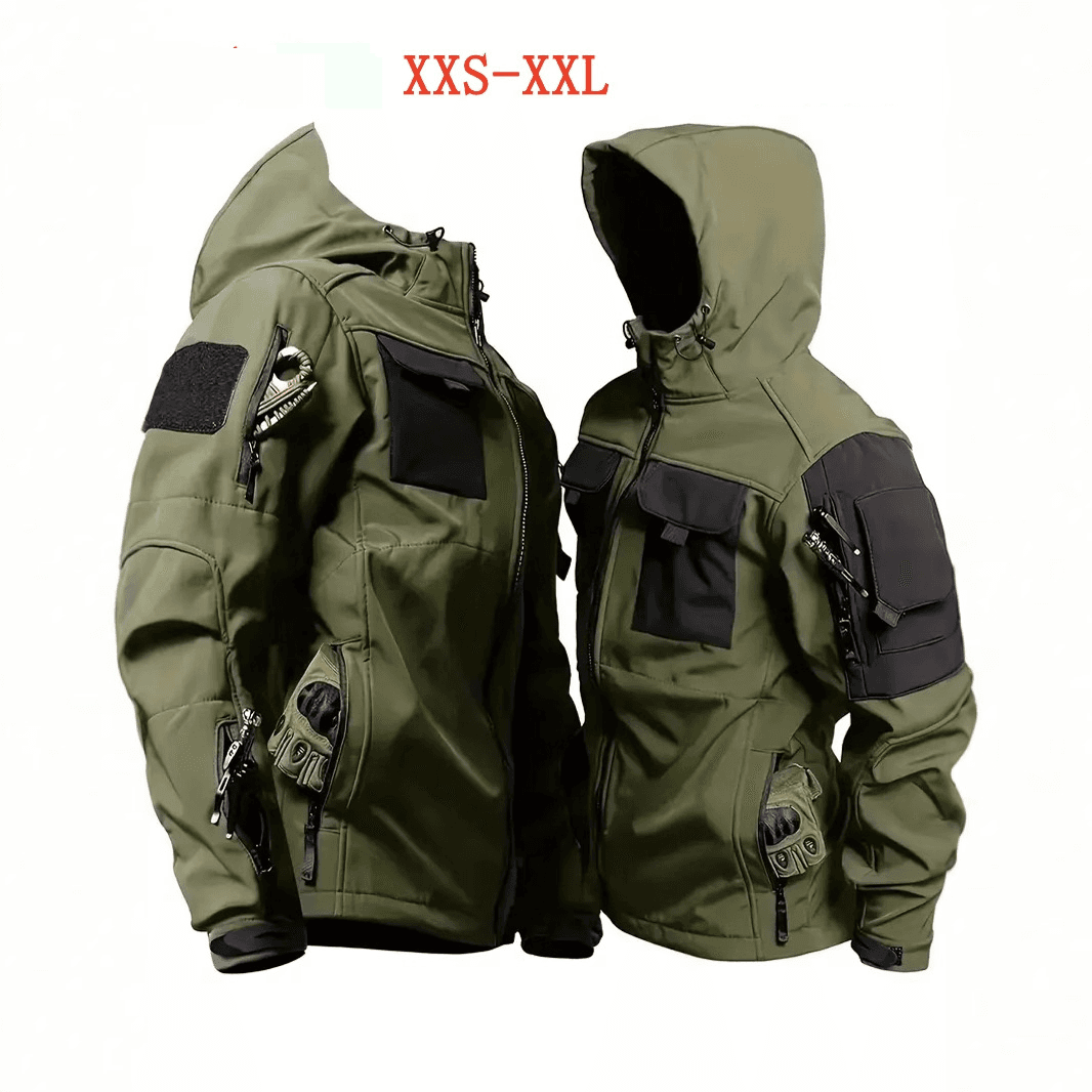 Men's Clothing Beetle Tactical Jacket Men's Autumn And Winter Plus Fleece Jacket Outdoor Waterproof Hooded Mountaineering