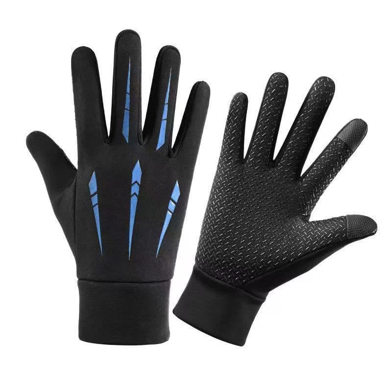 Gants de cyclisme coupe-vent pour hommes – Gants de cyclisme d'hiver imperméables (doublure thermique et compatibles avec les écrans tactiles)