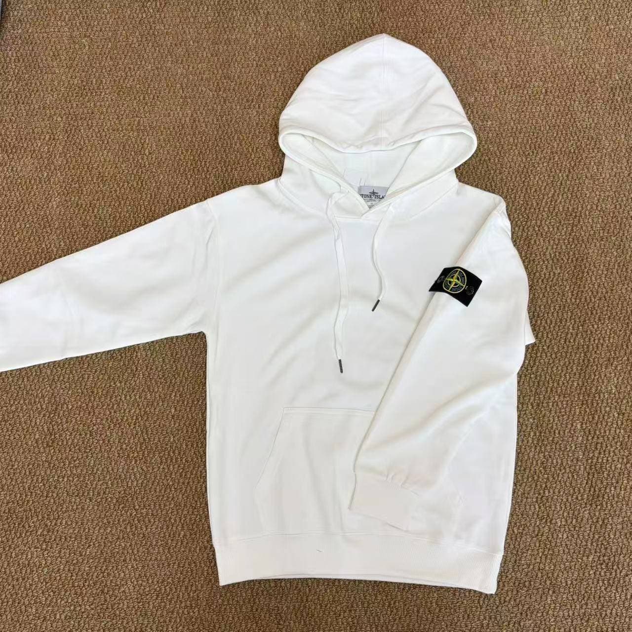 Ensemble de survêtement décontracté à capuche pour homme Stone Island, 2 pièces, sweat-shirt à capuche et pantalon de jogging, en maille douce,