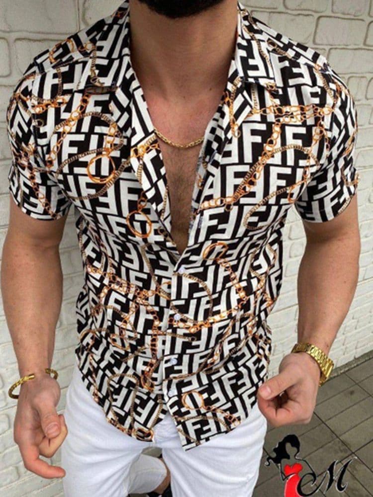 Chemise hawaïenne à manches courtes pour homme PQ Summer New