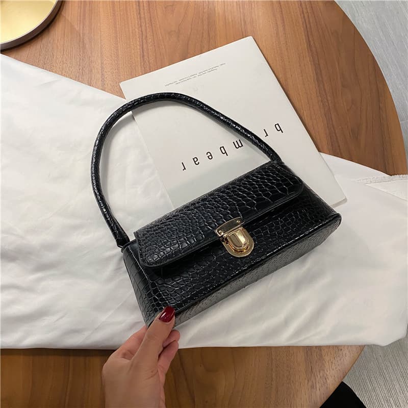 Women's Bag Popular New Trendy Korean Version Versatile Stone Pattern Fashion Shoulder Bag Underarm Bag
