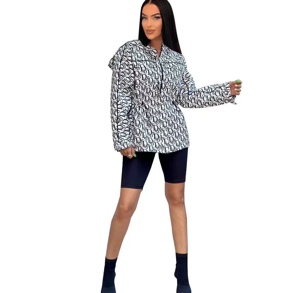 Veste de tempérament Simple à capuche pour femmes, vêtements de travail Double couche, haut