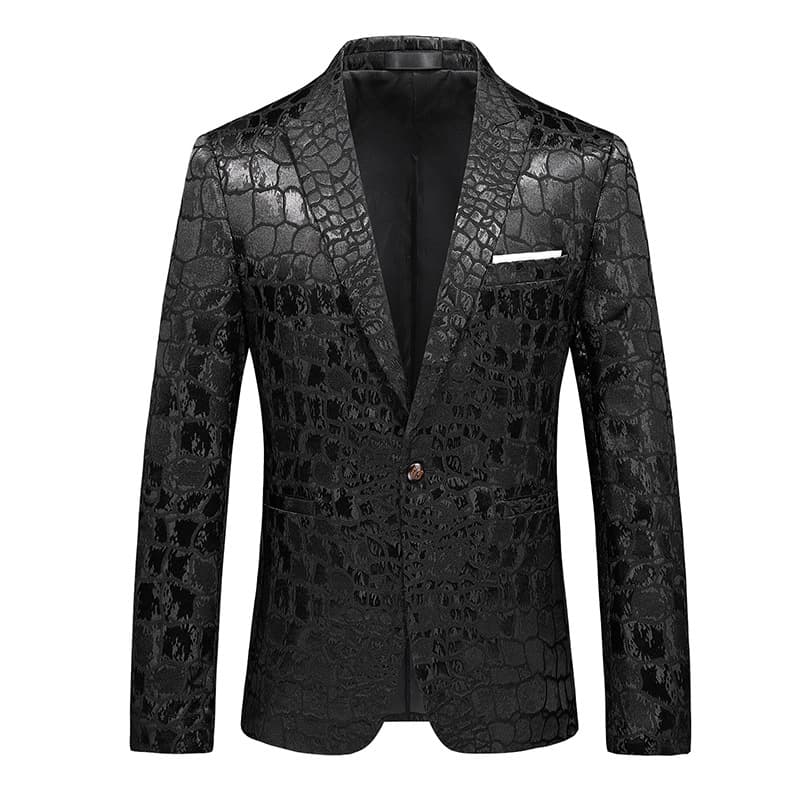 men's Professional Large Size Suit Single Jacket Foreign Trade Cross-border Black