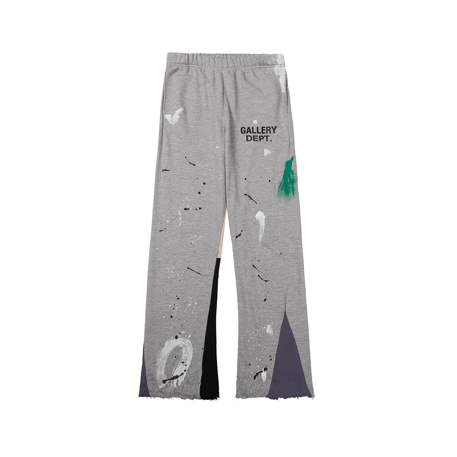 Pantalon décontracté pour homme, Gaojie GALLERY DEPT, coupe longue et droite, effet graffiti, effet moucheté