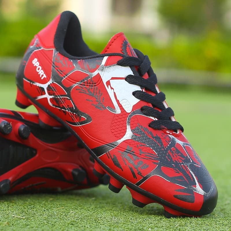 Professional Soccer Shoes Kids Long Spikes FG Football Boots Outdoor Grass Cleats Turf Football Shoes Boys Training Soccer Boots