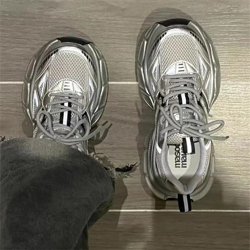 Thick Soled Dad For Women 2024 New Women's Summer Sier Height Increasing Running Casual Sports Shoes
