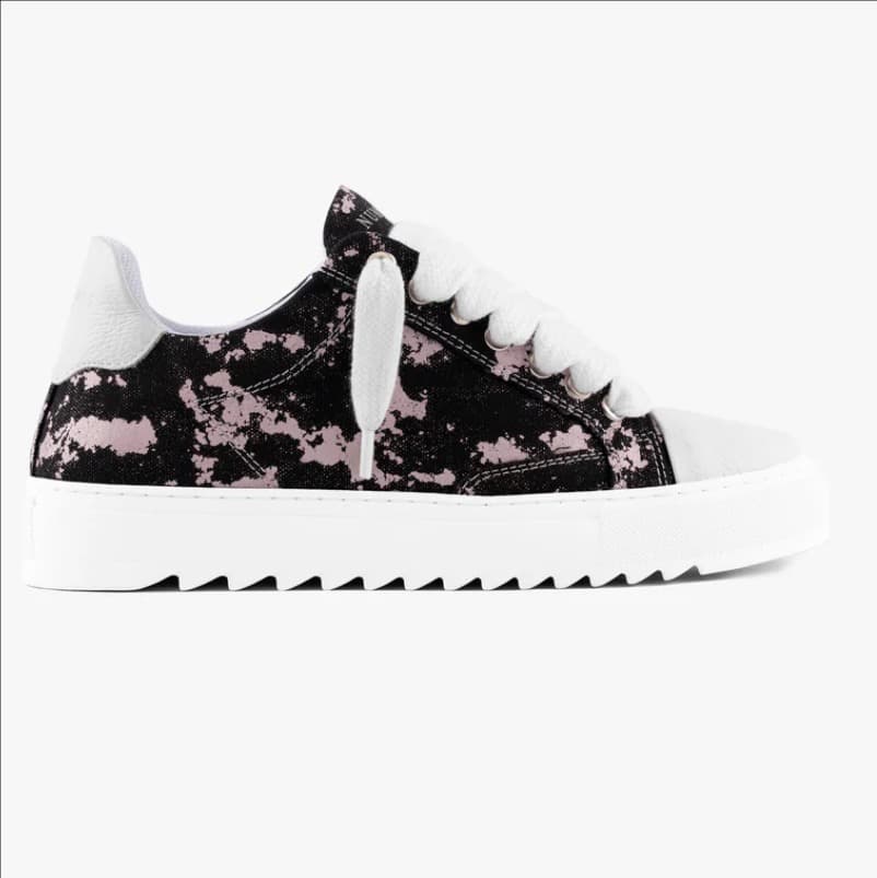 Chaussures de skate à plateforme en denim déchiré pour hommes et femmes, style décontracté, Numeris Sports, lacets, semelle en caoutchouc noir