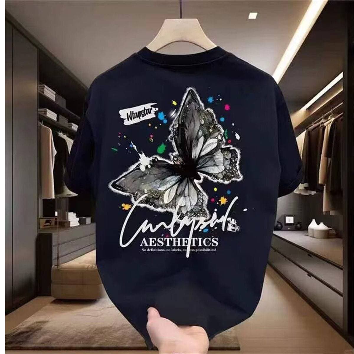 2025 summer loose men and women pullover 100% cotton short sleeve T-shirt