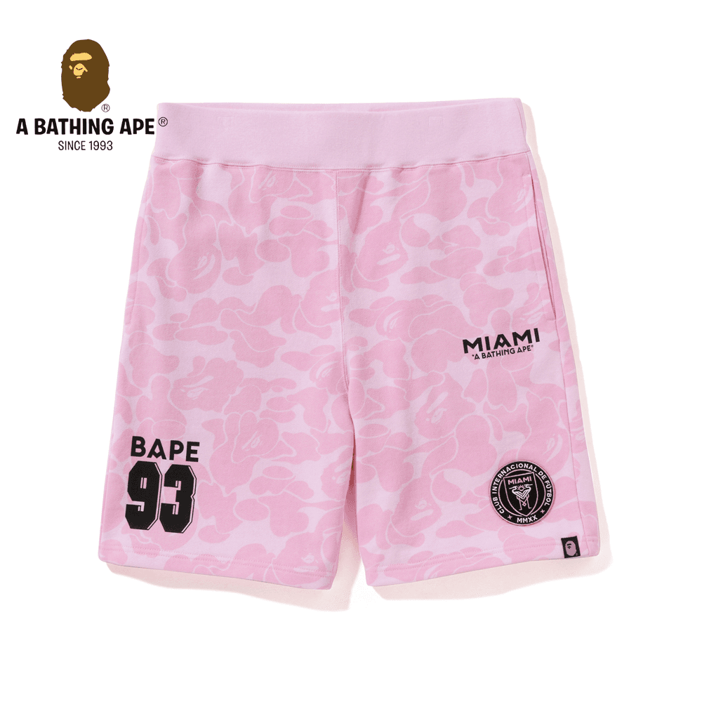 A BATHONG APE Miami Collaboration Ape Head Shorts Five Leg Casual Shorts, Made Of Pure Cotton Fabric