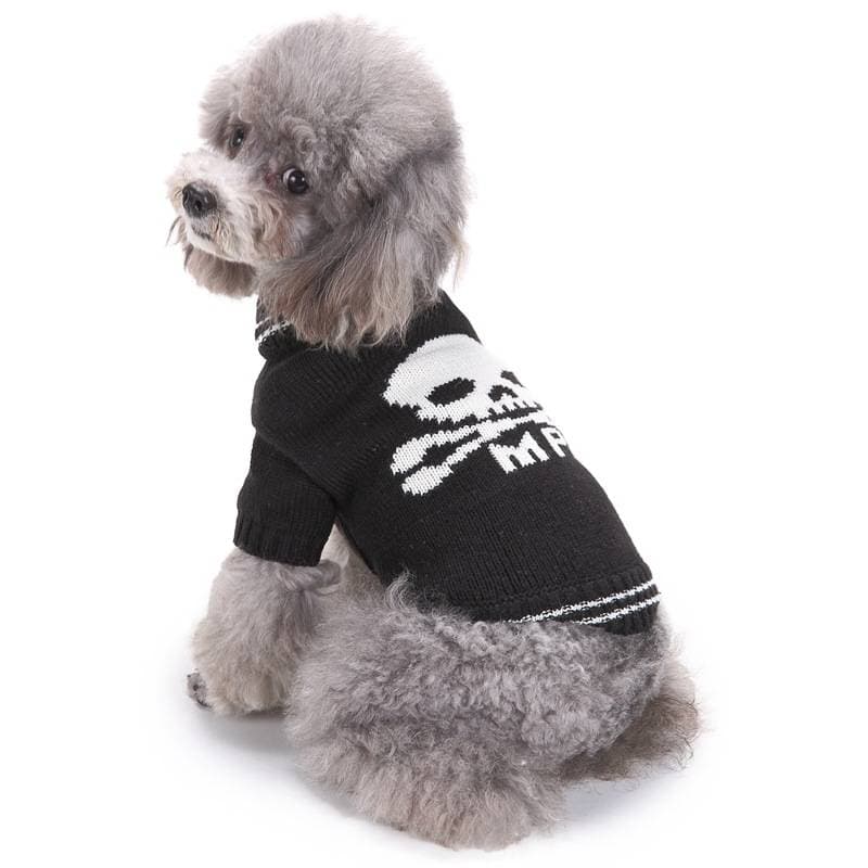 Skull Halloween Pet Sweater Pet Costume Dog Clothes Sweater Big dog clothes