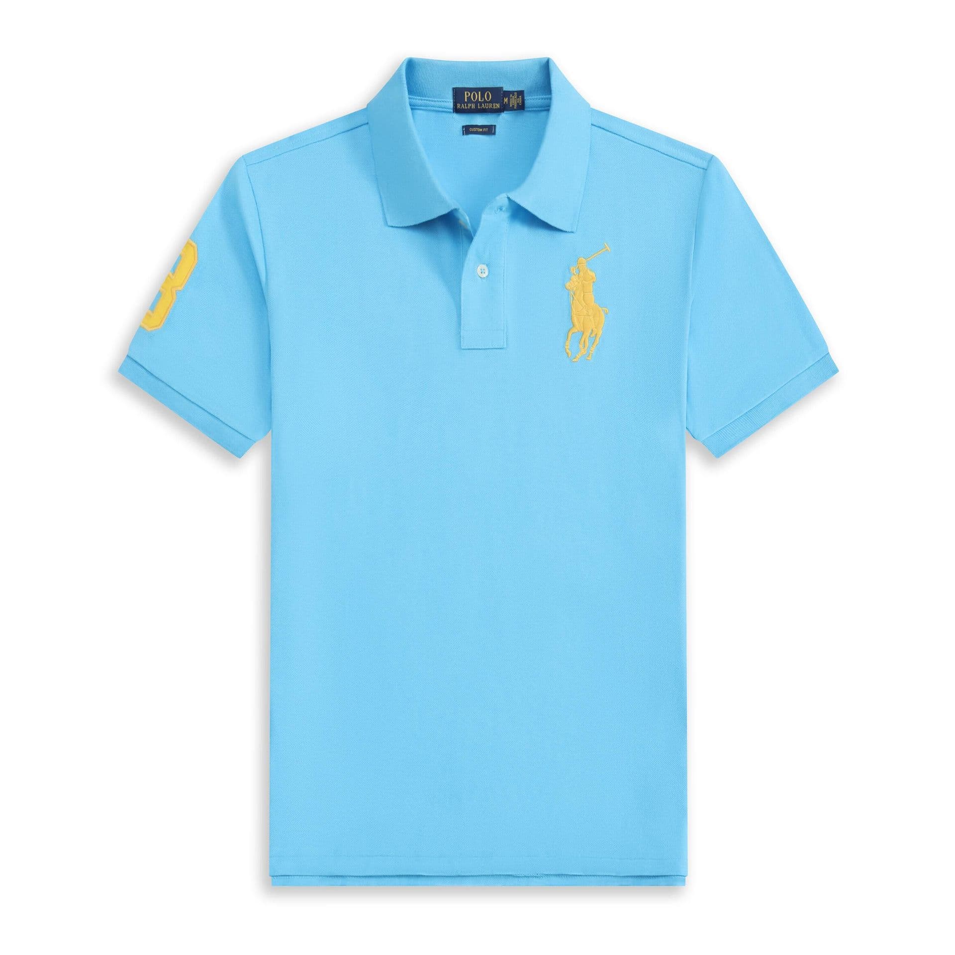 Polo d'été Paul à manches courtes et col polo brodé, style malaisien, en pur coton, pour homme