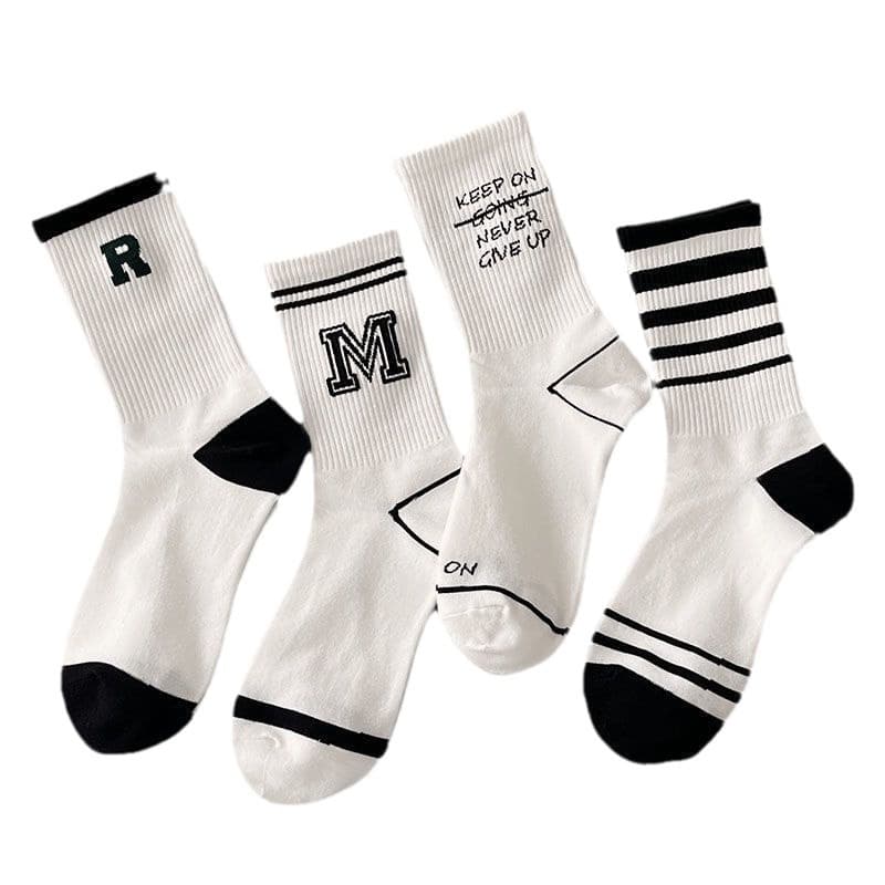 Unisex Socks Female ins Hipster high appearance level Mid-tube socks Student Sport Mid-tube socks couple socks