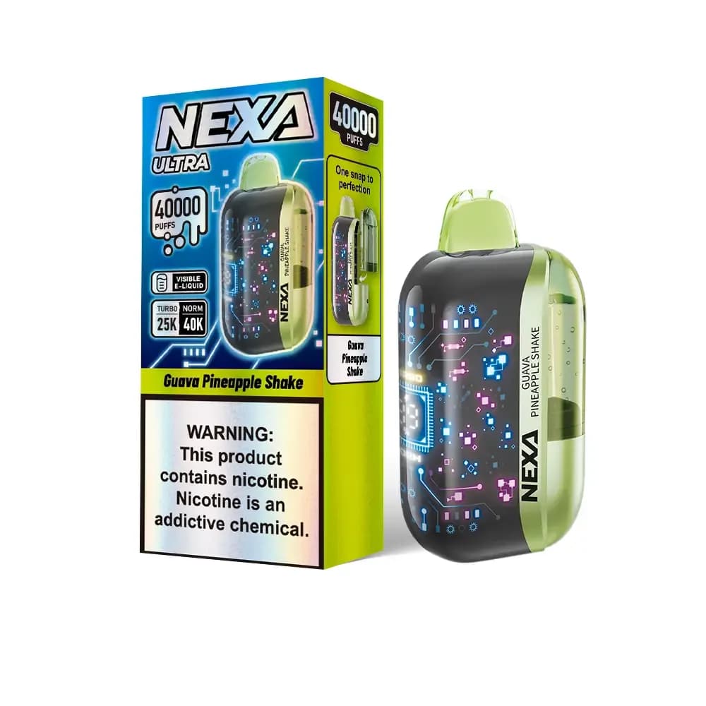 Kit de vape jetable Nexa Ultra 40K 800 mAh 20 ml (40 000 bouffées) (entrepôt UE)