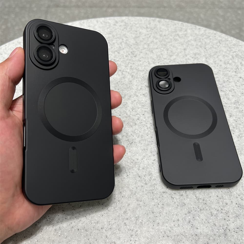 Luxury Matte Magnetic For Wireless Charging Case For IPhone 16 15 14 Pro Max Plus 13 12 11 XR X XS 7 8 Shockproof Cover
