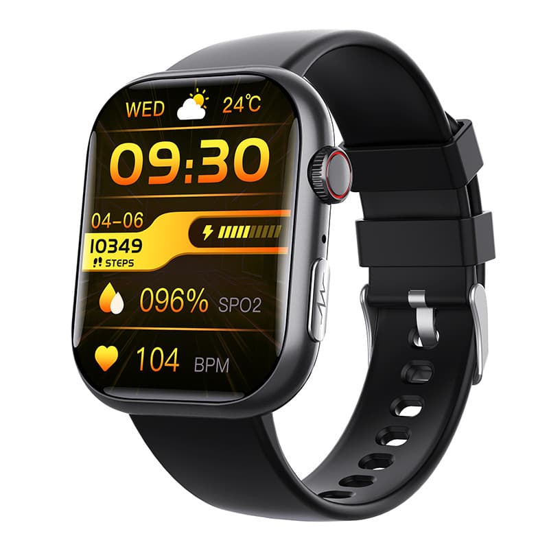 Montre connectée F100 avec appels Bluetooth, assistant vocal, écran partagé, petit jeu, bracelet de sport