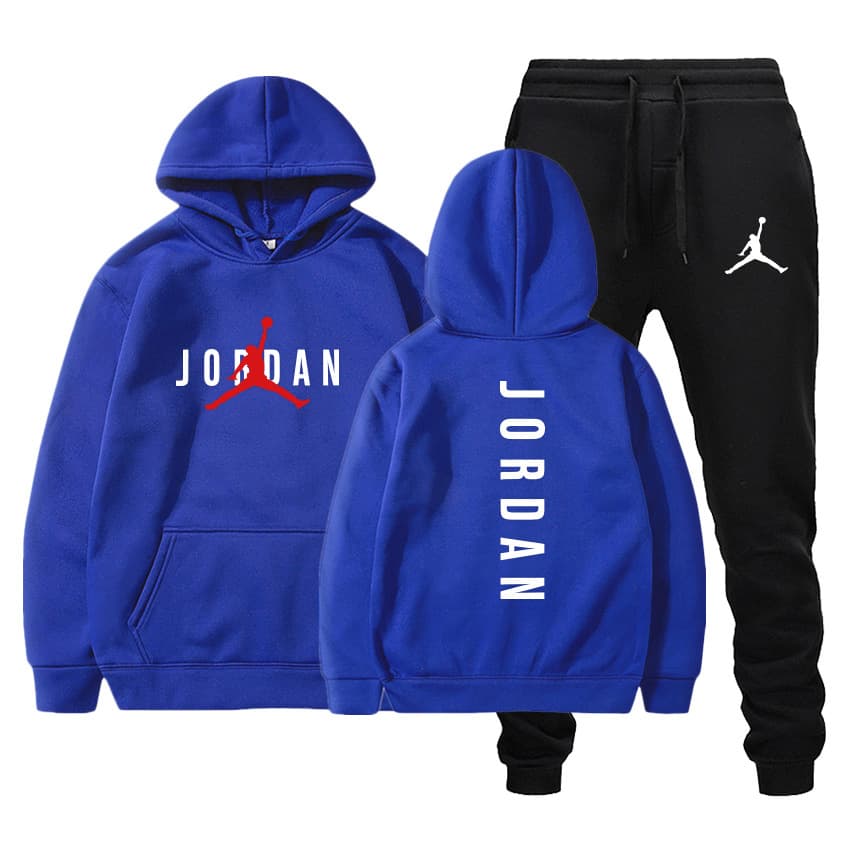 Tendance chandail en peluche pour hommes populaires en automne et en hiver Pullover Hooded deux pièces