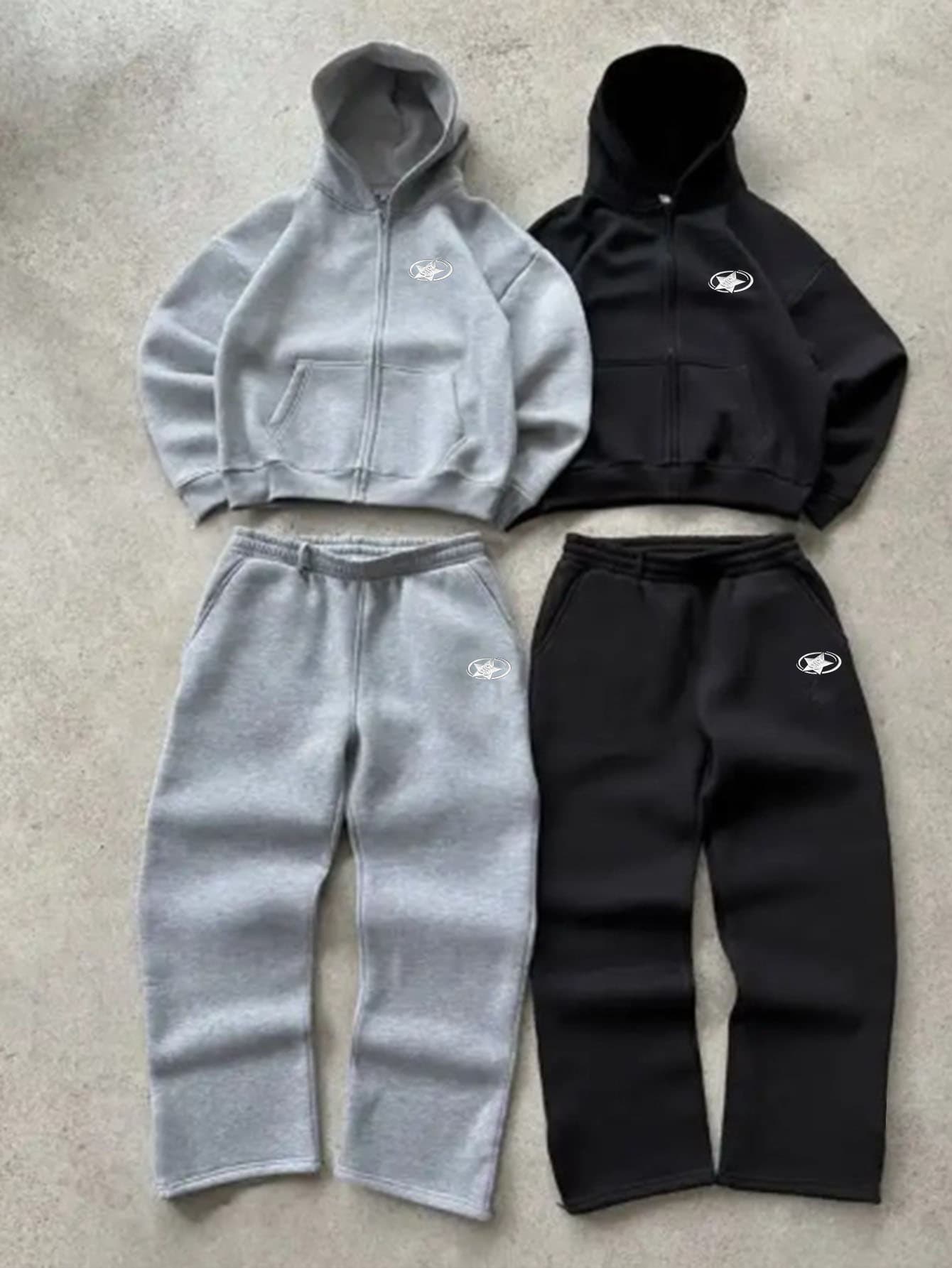 Men's Clothing Men's Hooded Sweatshirt Ins Style Loose Trendy Brand Men's Spring And Autumn Loose Top Thin Solid Color Jacket Wholesale