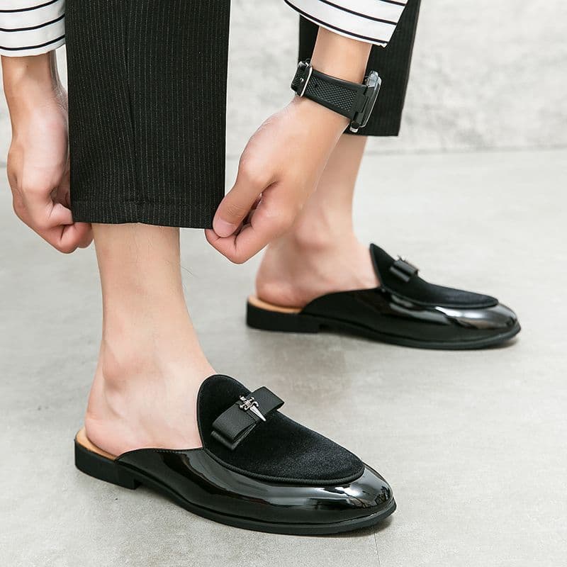 Italian Men S Slippers Men Casual Shoes Summer Suede Loafers Moccasins Outdoor Sandals Carefully Designer Brand