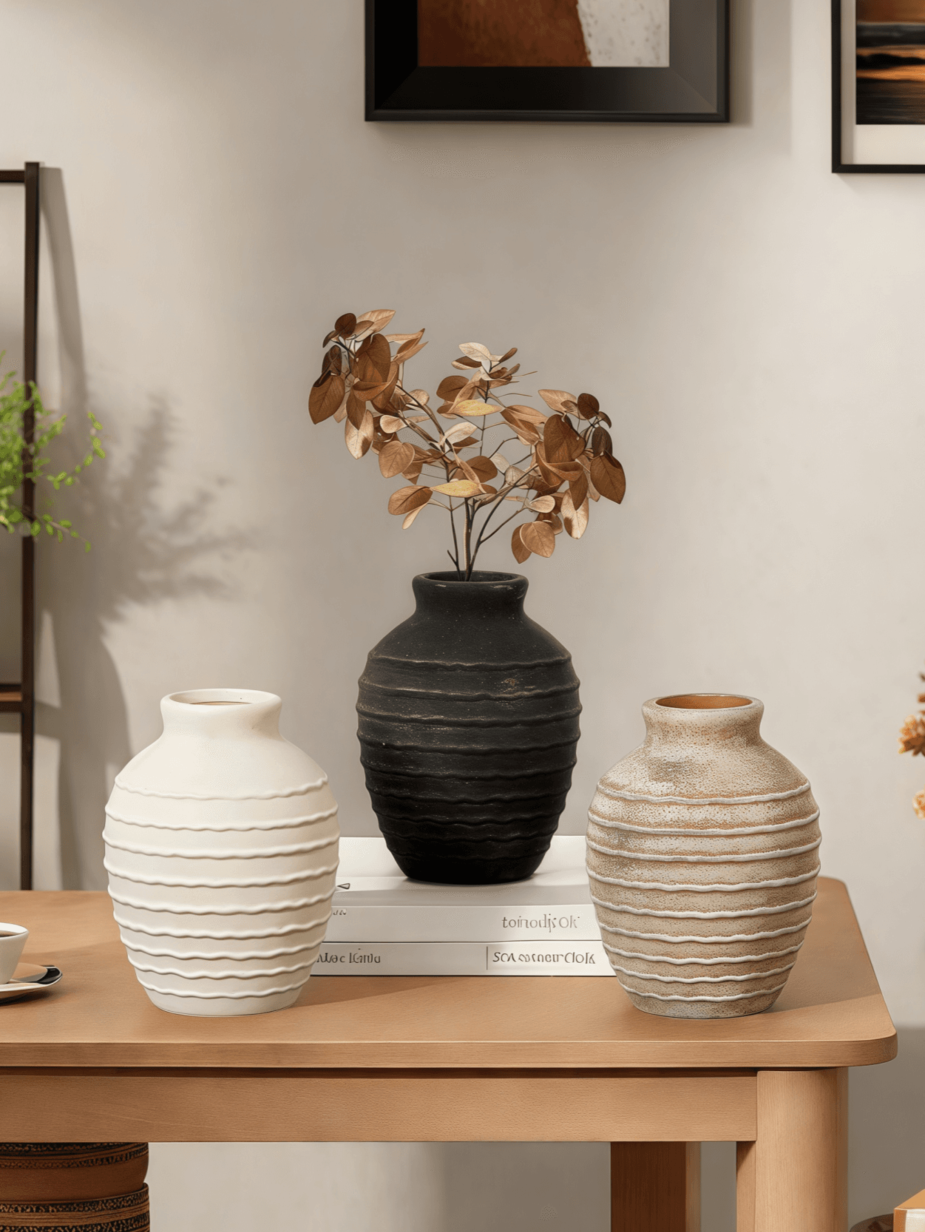 1pc Wabi-sabi Style Design Ceramic Refillable Water Flower Arrangement Vase Small Size Suitable For A Variety Of Scenes Ornament Decoration Vase