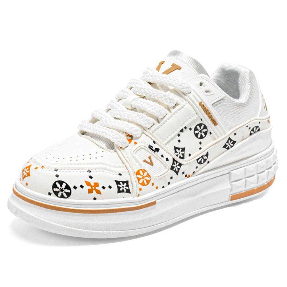 2025 Fshion Sneakers Men's Artificial PU Splicing Low Top Lace-Up Breathable Non-Slip Wear-Resistant Running Shoes 39-44